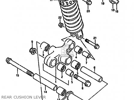 REAR CUSHION LEVER - GSX1100G 1994 (R) (E02 E04 E18 E22 E24 E25)
