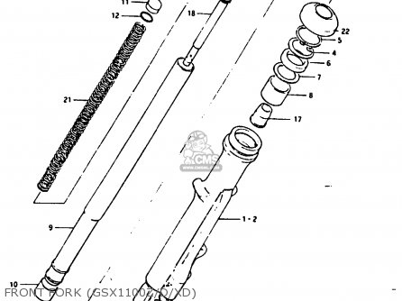 FRONT FORK (GSX1100Z/D/XD) - GSX1100X 1983 (D)