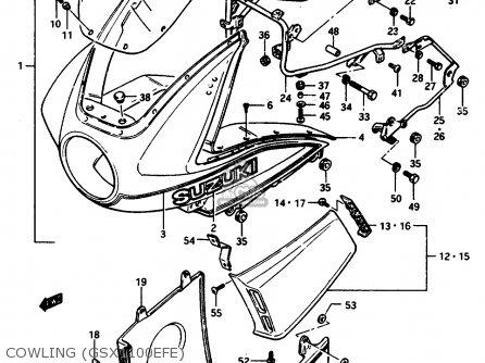 COWLING (GSX1100EFE) - GSX1150EF 1985 (F) (E06)