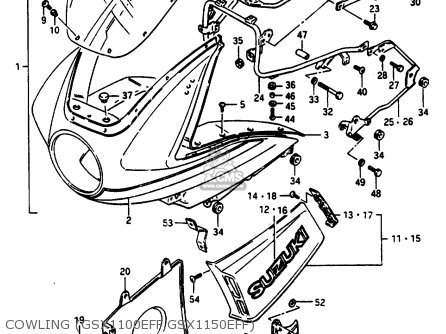COWLING (GSX1100EFF,GSX1150EFF) - GSX1150EF 1985 (F) (E06)