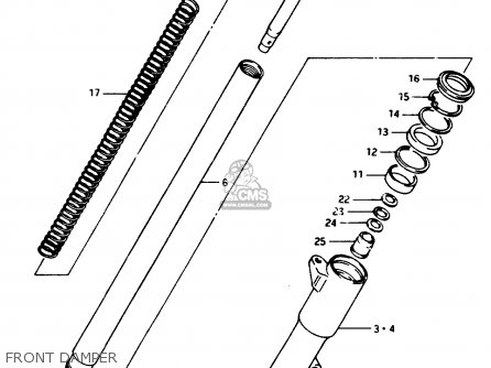 FRONT DAMPER - GSX1150EF 1986 (G) (E06)
