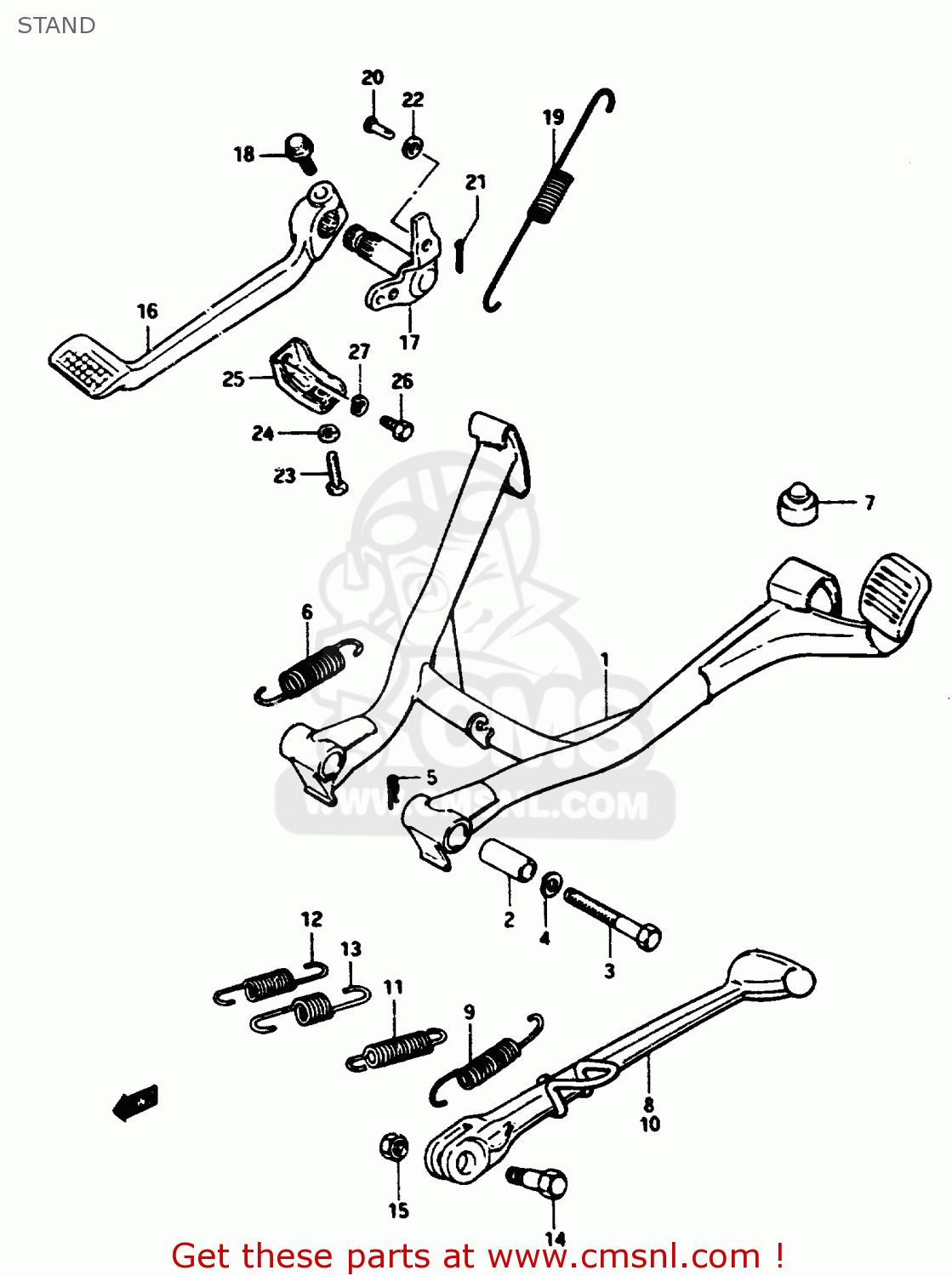 STAND GSX1150ES 1985 (F) (E06)