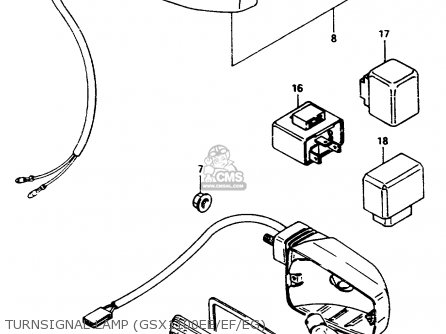 TURNSIGNAL LAMP (GSX1100EE/EF/EG) - GSX1150ES 1985 (F) (E06)