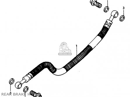 REAR BRAKE HOSE - GSX1150ES 1985 (F) (E06)