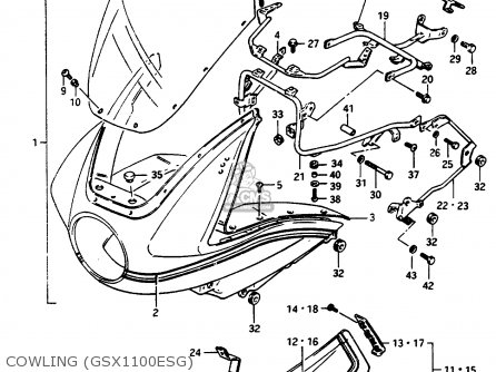 COWLING (GSX1100ESG) - GSX1150ES 1985 (F) (E06)