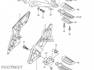 FOOTREST - GSX1250FA 2011 (L1) USA (E03)