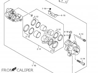 FRONT CALIPER - GSX1250FA 2011 (L1) USA (E03)