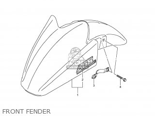 FRONT FENDER - GSX1250FA 2011 (L1) USA (E03)