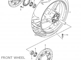 FRONT WHEEL - GSX1250FA 2011 (L1) USA (E03)