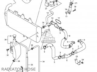 RADIATOR HOSE - GSX1250FA 2011 (L1) USA (E03)