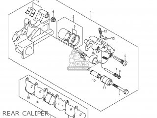 REAR CALIPER - GSX1250FA 2011 (L1) USA (E03)
