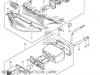 REAR COMBINATION LAMP - GSX1250FA 2011 (L1) USA (E03)