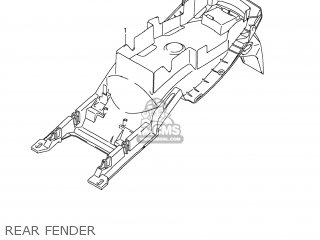 REAR FENDER - GSX1250FA 2011 (L1) USA (E03)