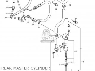 REAR MASTER CYLINDER - GSX1250FA 2011 (L1) USA (E03)