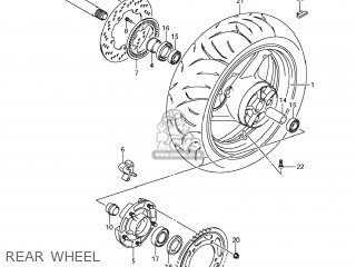 REAR WHEEL - GSX1250FA 2011 (L1) USA (E03)
