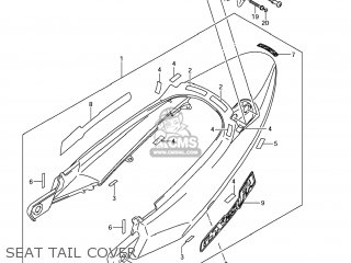 SEAT TAIL COVER - GSX1250FA 2011 (L1) USA (E03)