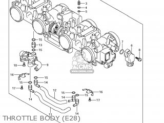 THROTTLE BODY (E28) - GSX1250FA 2011 (L1) USA (E03)
