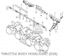 THROTTLE BODY HOSE/JOINT (E28) - GSX1250FA 2011 (L1) USA (E03)