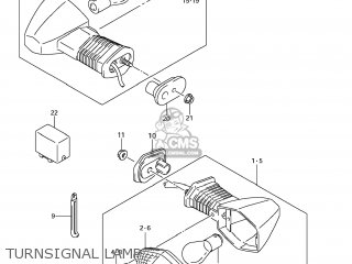 TURNSIGNAL LAMP - GSX1250FA 2011 (L1) USA (E03)