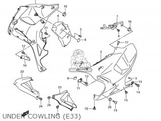 UNDER COWLING (E33) - GSX1250FA 2011 (L1) USA (E03)
