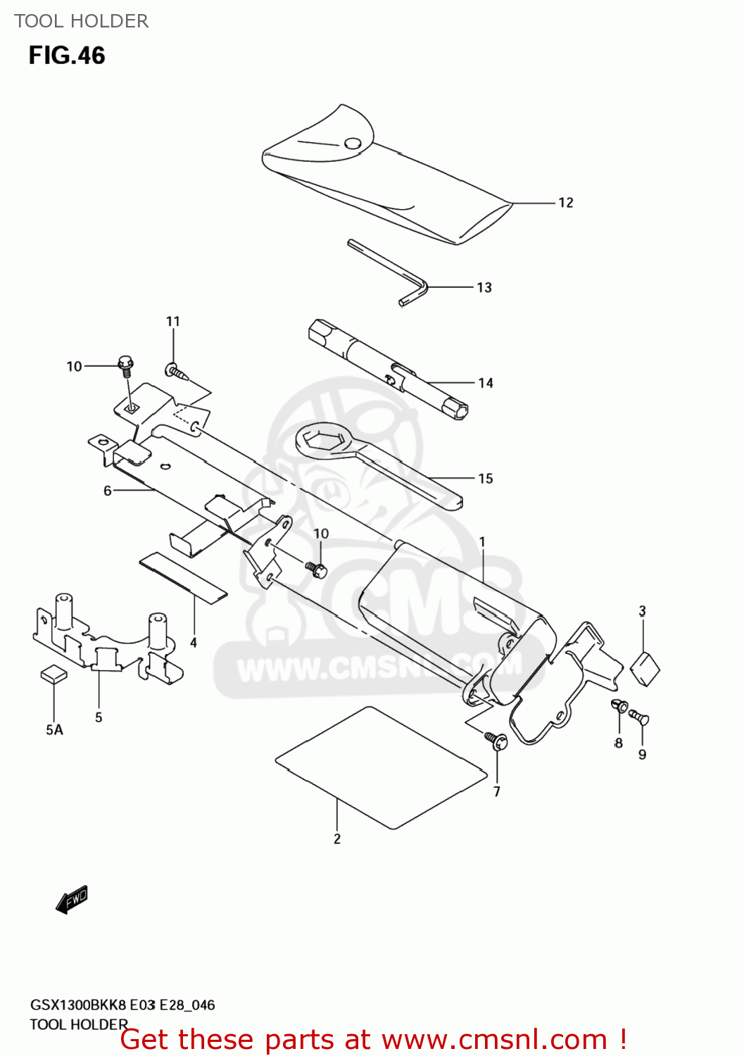 TOOL HOLDER GSX1300BK BKING 2008 (K8) USA (E03)