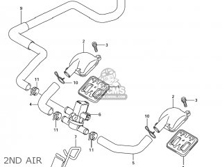 2ND AIR - GSX1300BK BKING 2008 (K8) USA (E03)