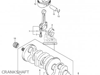 CRANKSHAFT - GSX1300BK BKING 2008 (K8) USA (E03)