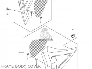 FRAME BODY COVER - GSX1300BK BKING 2008 (K8) USA (E03)