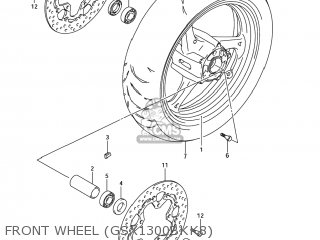 FRONT WHEEL (GSX1300BKK8) - GSX1300BK BKING 2008 (K8) USA (E03)