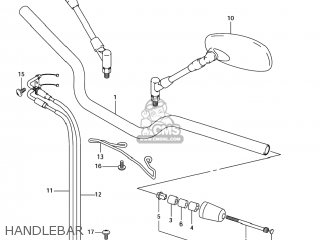 HANDLEBAR - GSX1300BK BKING 2008 (K8) USA (E03)