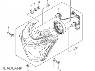 HEADLAMP - GSX1300BK BKING 2008 (K8) USA (E03)