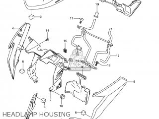 HEADLAMP HOUSING - GSX1300BK BKING 2008 (K8) USA (E03)