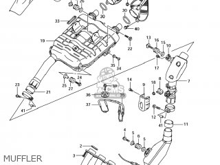 MUFFLER - GSX1300BK BKING 2008 (K8) USA (E03)