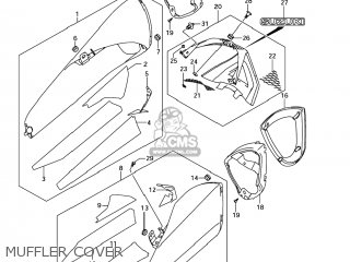 MUFFLER COVER - GSX1300BK BKING 2008 (K8) USA (E03)