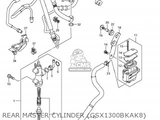 REAR MASTER CYLINDER (GSX1300BKAK8) - GSX1300BK BKING 2008 (K8) USA (E03)