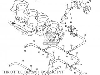 THROTTLE BODY HOSE/JOINT - GSX1300BK BKING 2008 (K8) USA (E03)