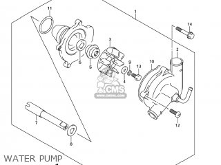 WATER PUMP - GSX1300BK BKING 2008 (K8) USA (E03)