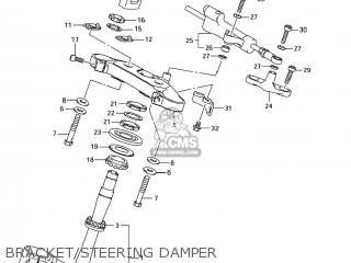BRACKET/STEERING DAMPER - GSX1300BKA BKING 2008 (K8) USA (E03)