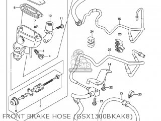 FRONT BRAKE HOSE (GSX1300BKAK8) - GSX1300BKA BKING 2008 (K8) USA (E03)