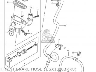 FRONT BRAKE HOSE (GSX1300BKK8) - GSX1300BKA BKING 2008 (K8) USA (E03)