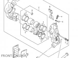 FRONT CALIPER - GSX1300BKA BKING 2008 (K8) USA (E03)
