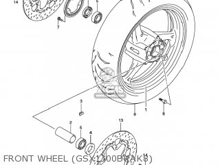 FRONT WHEEL (GSX1300BKAK8) - GSX1300BKA BKING 2008 (K8) USA (E03)