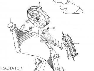 RADIATOR - GSX1300BKA BKING 2008 (K8) USA (E03)