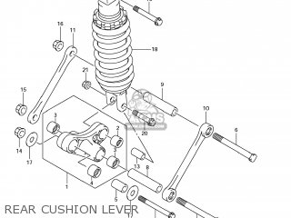 REAR CUSHION LEVER - GSX1300BKA BKING 2008 (K8) USA (E03)