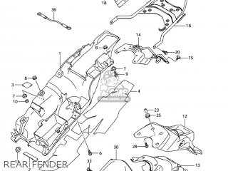REAR FENDER - GSX1300BKA BKING 2008 (K8) USA (E03)