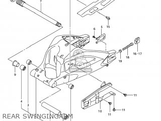 REAR SWINGINGARM - GSX1300BKA BKING 2008 (K8) USA (E03)