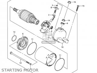 STARTING MOTOR - GSX1300BKA BKING 2008 (K8) USA (E03)