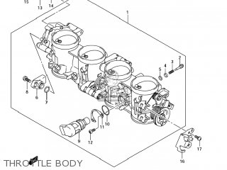 THROTTLE BODY - GSX1300BKA BKING 2008 (K8) USA (E03)