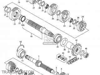 TRANSMISSION - GSX1300BKA BKING 2008 (K8) USA (E03)
