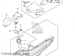 TURNSIGNAL LAMP - GSX1300BKA BKING 2008 (K8) USA (E03)